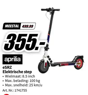 MediaMarkt aprilia eSRZ Elektrische step aanbieding