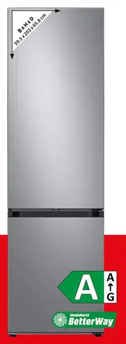 MediaMarkt SAMSUNG RB38C7B6AS9/EF Koel-vriescombinatie aanbieding