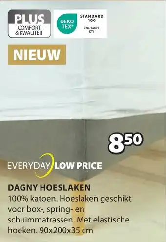 Jysk DAGNY HOESLAKEN 90x200x35 cm aanbieding