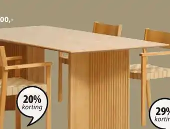 Jysk VESTERBORG tafel aanbieding