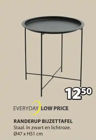 Jysk RANDERUP BIJZETTAFEL aanbieding