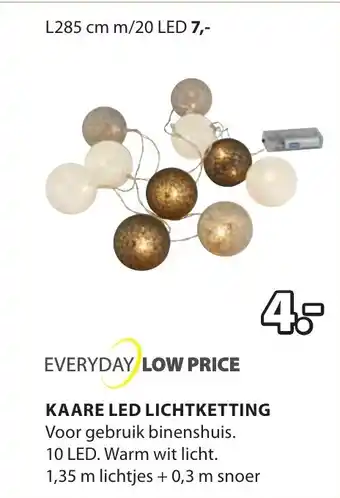 Jysk KAARE LED LICHTKETTING aanbieding
