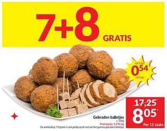 Intermarché Gebraden balletjes aanbieding