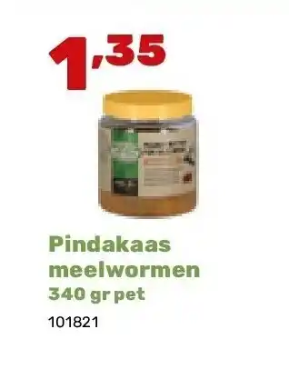 Happyland Pindakaas meelwormen 340 gr pet aanbieding