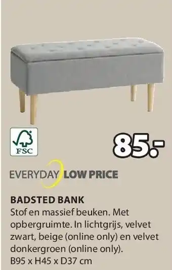 Jysk BADSTED BANK aanbieding
