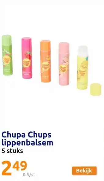 Action Chupa Chups lippenbalsem aanbieding