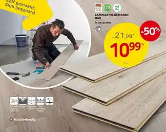 Brico LAMINAATVLOER BARN OAK aanbieding