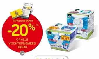 Brico OP ALLE VOCHTOPNEMERS BISON aanbieding