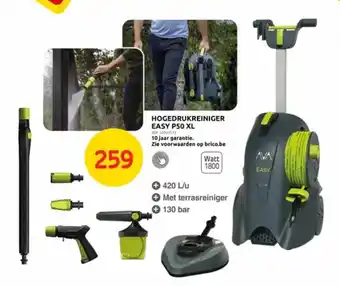 Brico HOGEDRUKREINIGER EASY P50 XL aanbieding