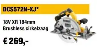 DeWALT 18V XR 184mm Brushless cirkelzaag aanbieding