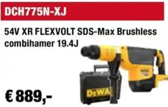 DeWALT 54V XR FLEXVOLT SDS-Max Brushless combihamer 19.4J aanbieding