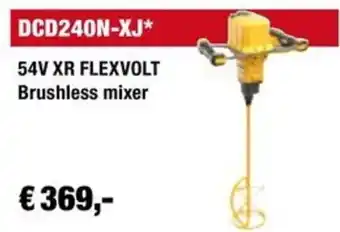 DeWALT 54V XR FLEXVOLT Brushless mixer aanbieding