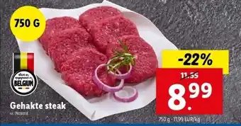 Lidl Gehakte steak aanbieding