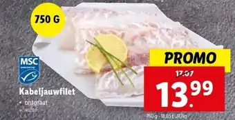 Lidl Kabeljauwfilet aanbieding