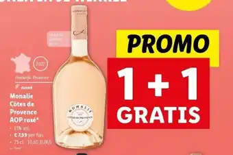 Lidl Monalie Côtes de Provence AOP rosé aanbieding