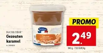 Lidl Gezouten karamel aanbieding