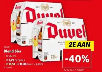 Lidl Blond bier aanbieding