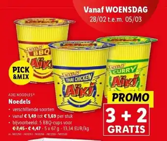 Lidl Noedels aanbieding