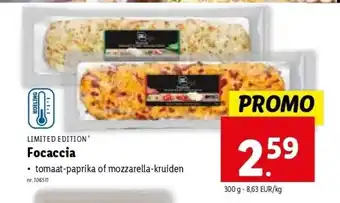 Lidl Focaccia aanbieding