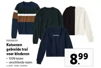 Lidl Katoenen gebreide trui voor kinderen aanbieding
