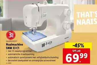 Lidl Naaimachine SNM 33 C1 aanbieding