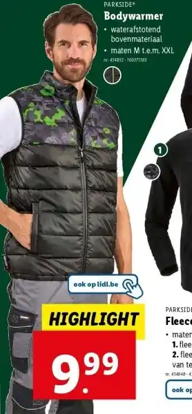 Lidl Bodywarmer aanbieding