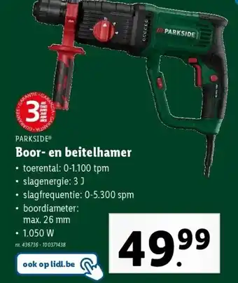Lidl Boor- en beitelhamer aanbieding