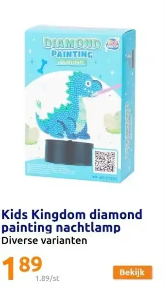Action Kids Kingdom diamond painting nachtlamp aanbieding