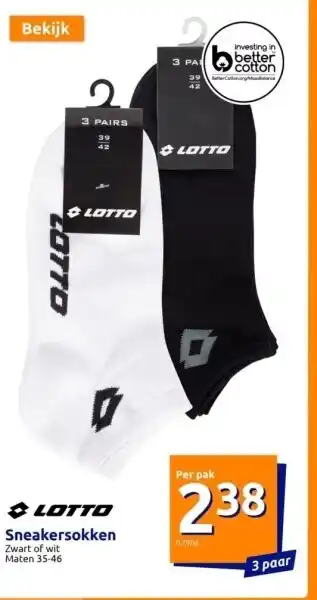 Action Lotto sneakersokken aanbieding