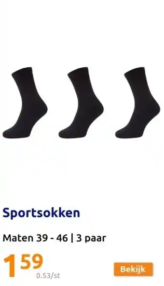 Action Sportsokken aanbieding