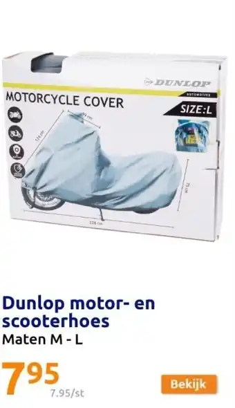 Action Dunlop motor- en scooterhoes aanbieding