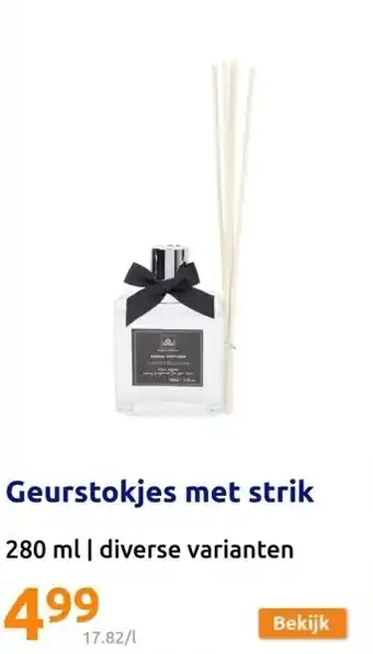 Action Geurstokjes met strik aanbieding