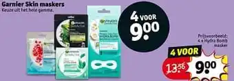 Kruidvat Garnier skin maskers hydra bomb masker aanbieding