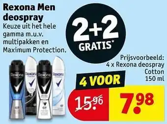 Rexona men deospray x rexona deospray cotton