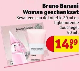 Kruidvat Bruno banani woman geschenkset aanbieding