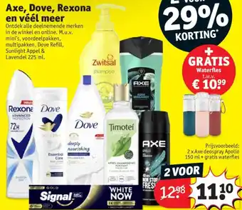 Kruidvat Axe, Dove, Rexona en véél meer aanbieding