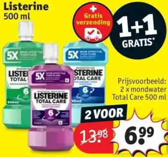 Kruidvat Listerine 500 ml aanbieding