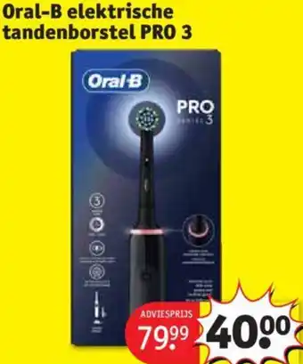 Kruidvat Oral-B elektrische tandenborstel PRO 3 aanbieding