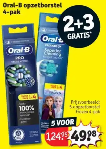 Kruidvat Oral-B opzetborstel 4-pak aanbieding