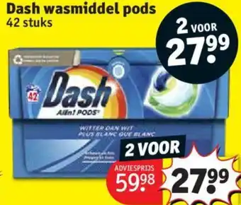 Dash wasmiddel pods 42 stuks