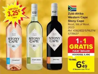 Carrefour Zuid-Afrika Western Cape Stony Cape aanbieding