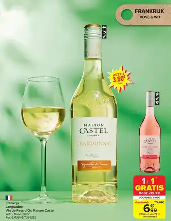 Carrefour Frankrijk Languedoc Vin de Pays d'Oc Maison Castel aanbieding