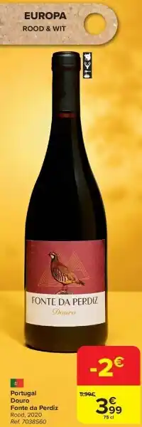 Carrefour Portugal Douro Fonte da Perdiz aanbieding