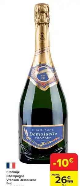 Carrefour Frankrijk Champagne Vranken Demoiselle aanbieding