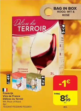 Frankrijk Vins de France Délices du Terroir