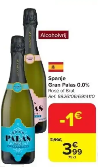 Carrefour Spanje Gran Palas 0.0% aanbieding