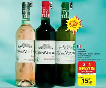 Carrefour Frankrijk Bordeaux Château Le Grand Verdus aanbieding