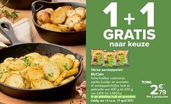 Carrefour Market Verse aardappelen mccain aanbieding