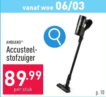 ALDI AMBIANO Accusteelstofzuiger aanbieding