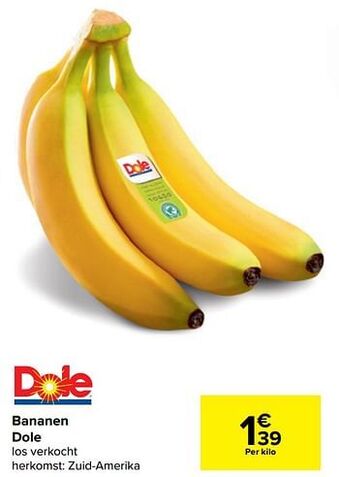 Carrefour Market Bananen dole aanbieding